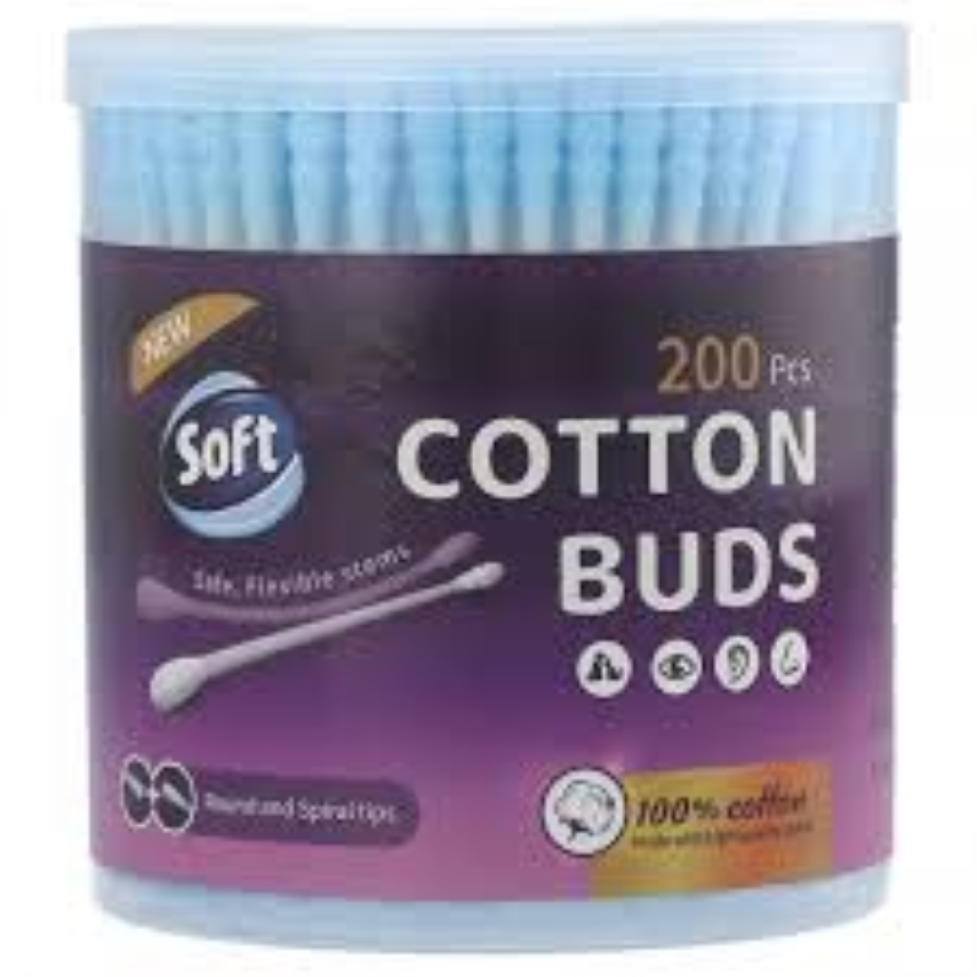 TIPPYS 200 COTTON BUDS ROUND TIP
